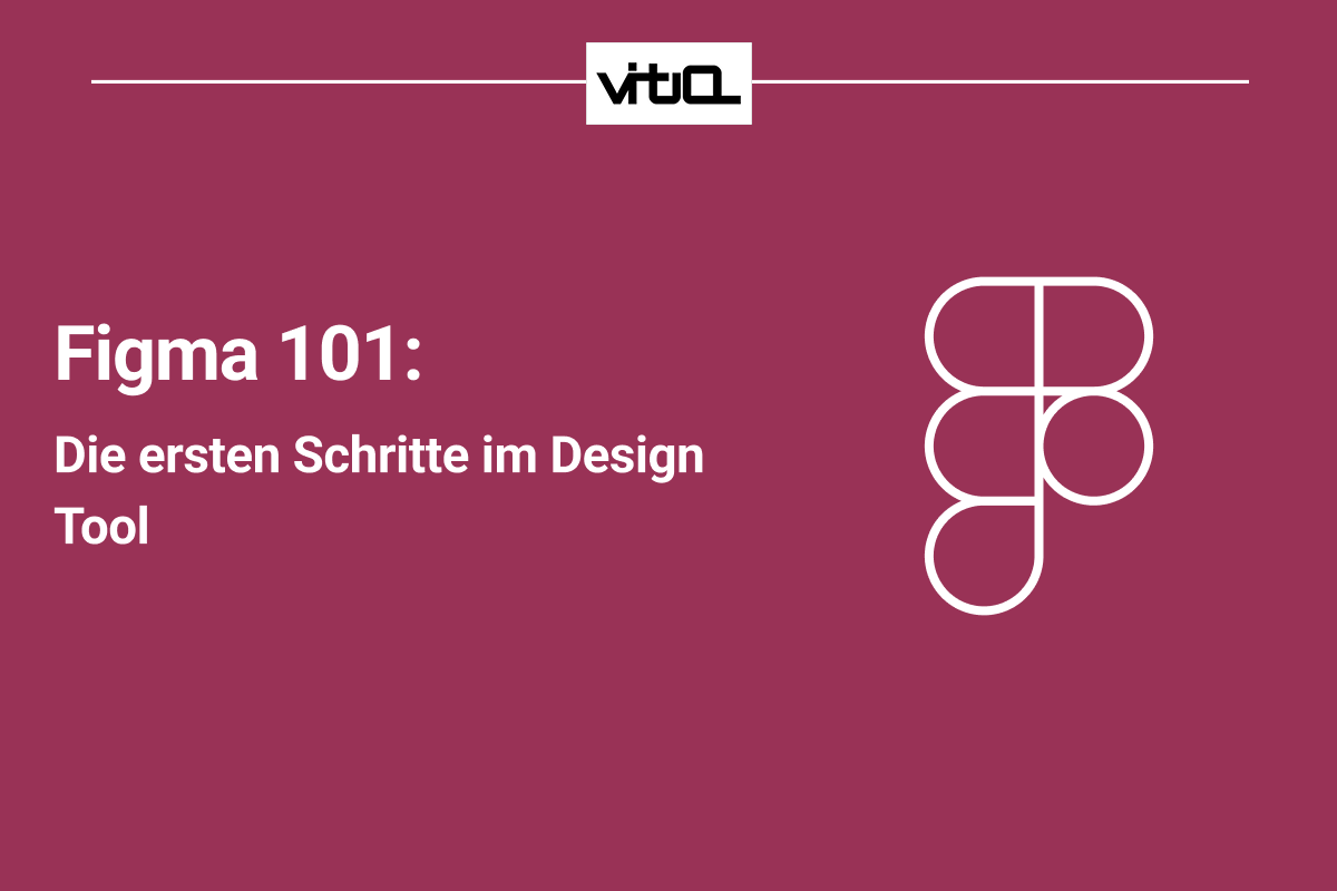Eine Person zeichnet auf einem Blatt Papier, das eine Reihe von Wireframes für eine Benutzeroberfläche zeigt. Im Vordergrund befindet sich das Logo der Design-Software Figma, bestehend aus einer roten, einer violetten und einer grünen Form sowie zwei blau